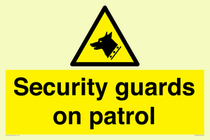 Security guards on patrol